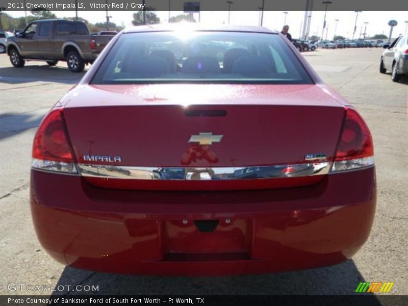Victory Red / Gray 2011 Chevrolet Impala LS
