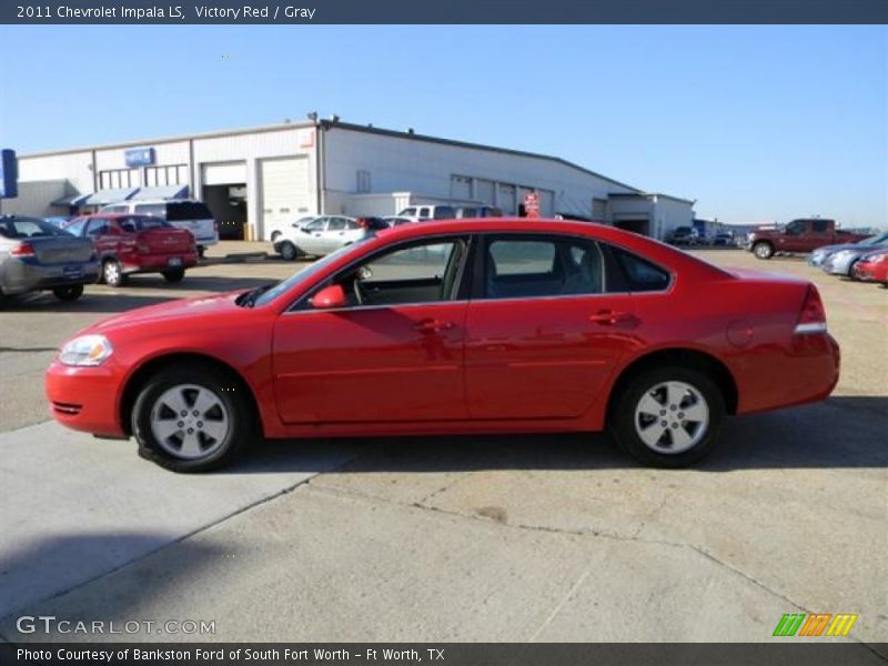 Victory Red / Gray 2011 Chevrolet Impala LS