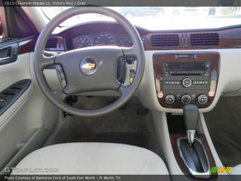 Victory Red / Gray 2011 Chevrolet Impala LS