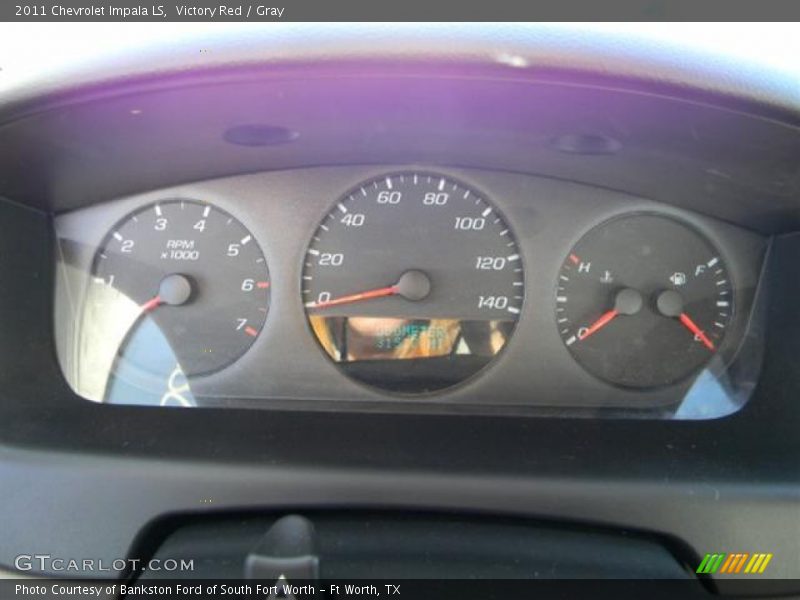 Victory Red / Gray 2011 Chevrolet Impala LS
