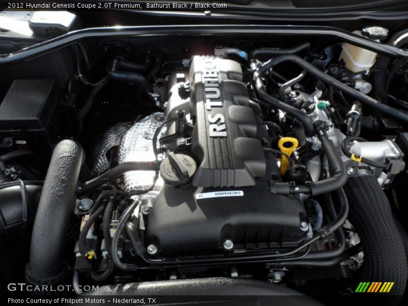  2012 Genesis Coupe 2.0T Premium Engine - 2.0 Liter Turbocharged DOHC 16-Valve Dual-CVVT 4 Cylinder