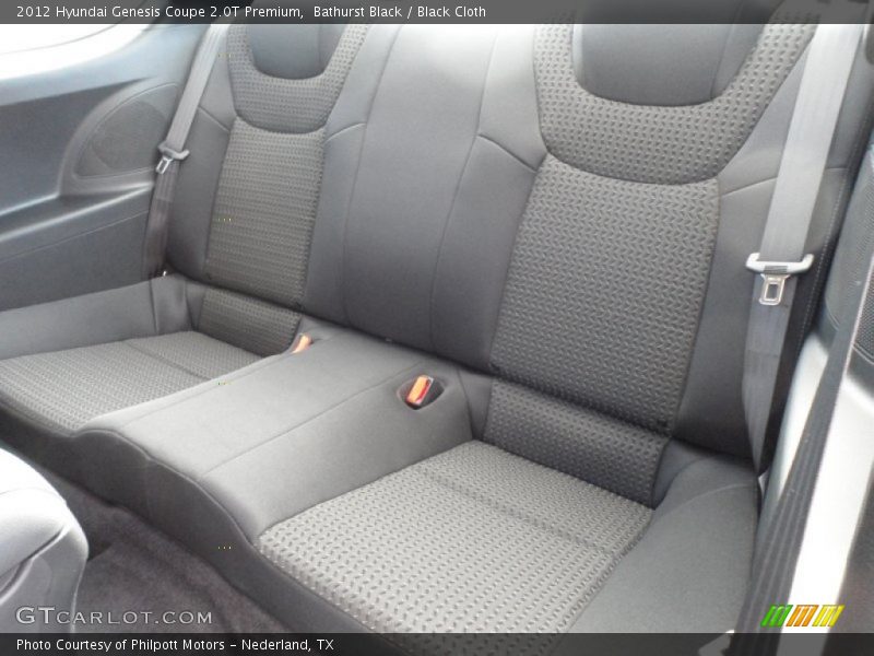  2012 Genesis Coupe 2.0T Premium Black Cloth Interior