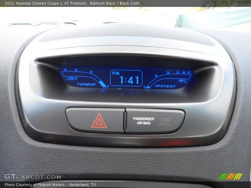 Bathurst Black / Black Cloth 2012 Hyundai Genesis Coupe 2.0T Premium