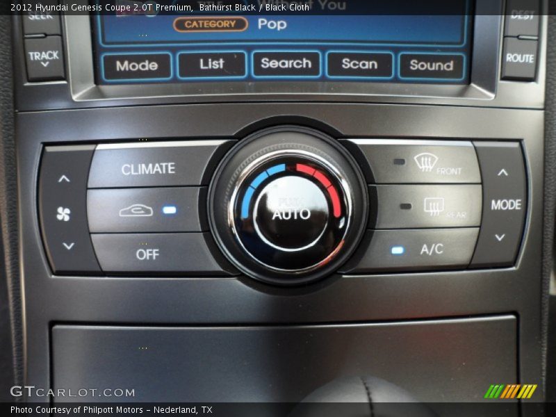Bathurst Black / Black Cloth 2012 Hyundai Genesis Coupe 2.0T Premium