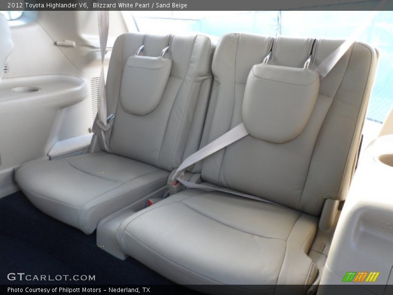 Blizzard White Pearl / Sand Beige 2012 Toyota Highlander V6