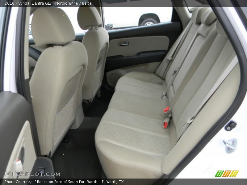 Nordic White / Beige 2010 Hyundai Elantra GLS