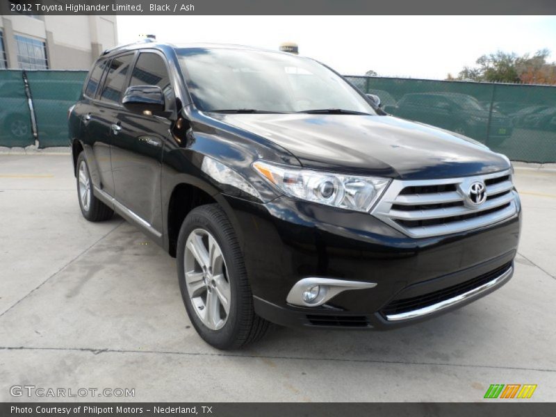 Black / Ash 2012 Toyota Highlander Limited