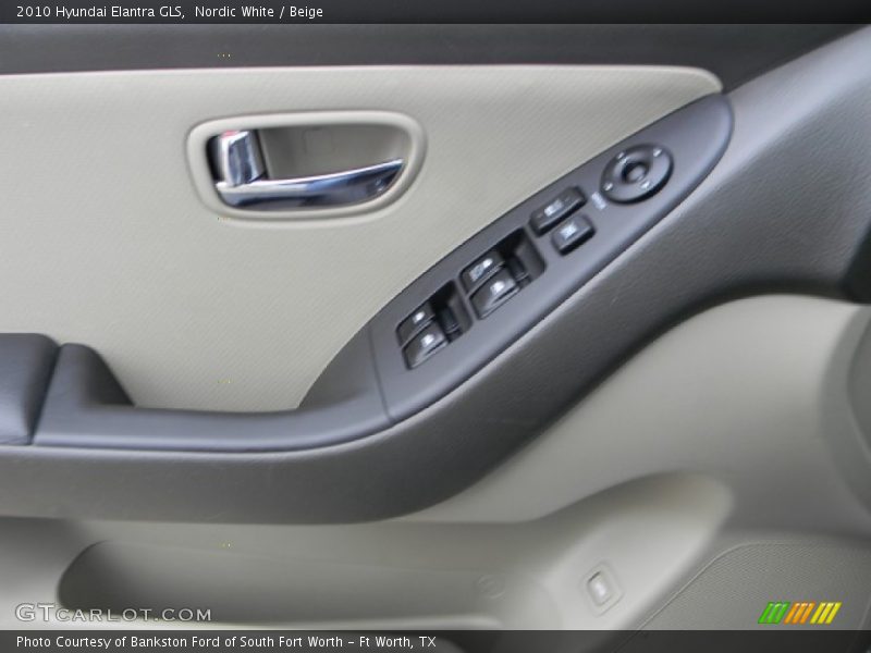 Nordic White / Beige 2010 Hyundai Elantra GLS