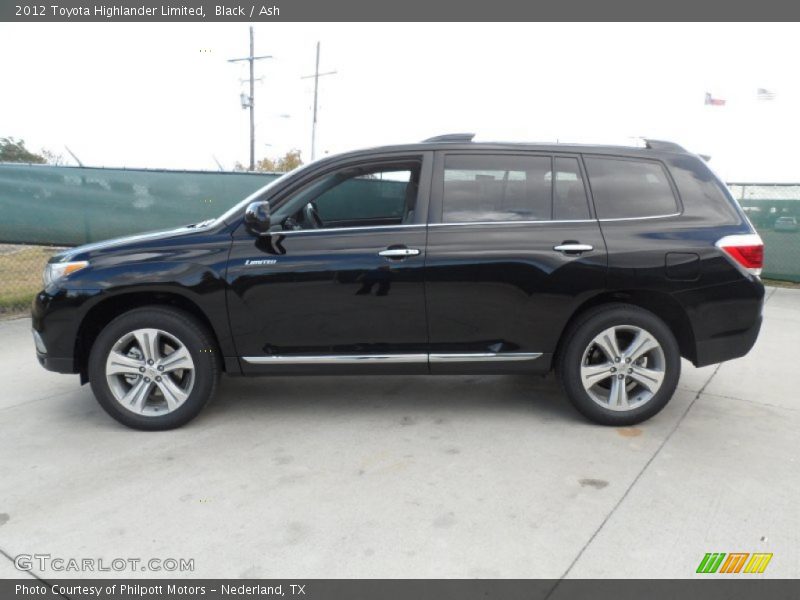 Black / Ash 2012 Toyota Highlander Limited