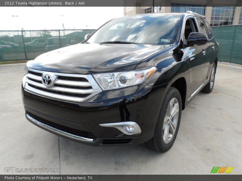 Black / Ash 2012 Toyota Highlander Limited