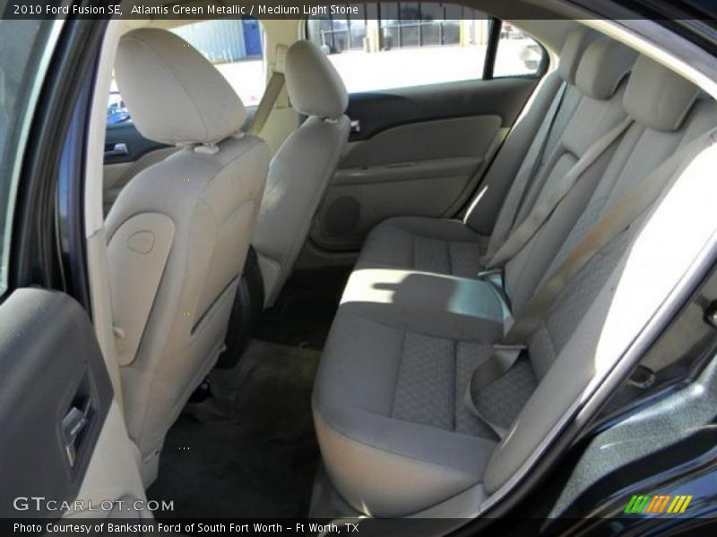 Atlantis Green Metallic / Medium Light Stone 2010 Ford Fusion SE