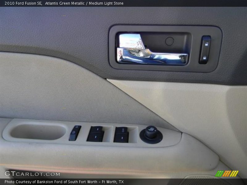 Atlantis Green Metallic / Medium Light Stone 2010 Ford Fusion SE