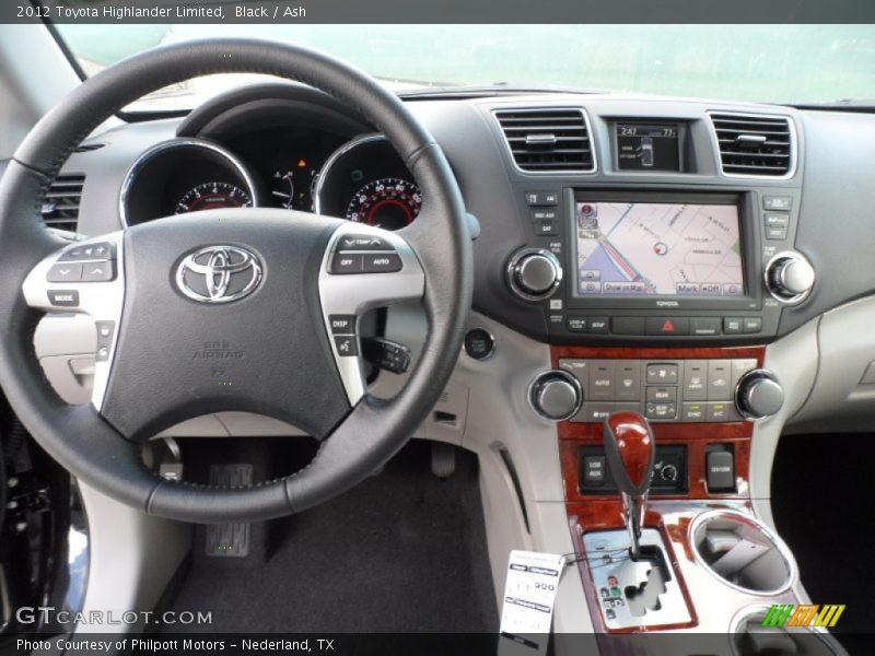Black / Ash 2012 Toyota Highlander Limited