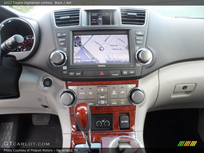 Black / Ash 2012 Toyota Highlander Limited