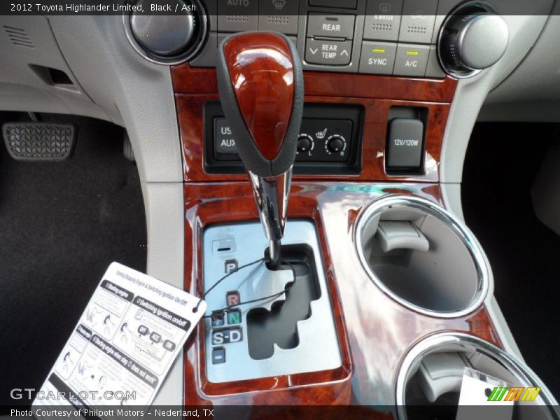 Black / Ash 2012 Toyota Highlander Limited