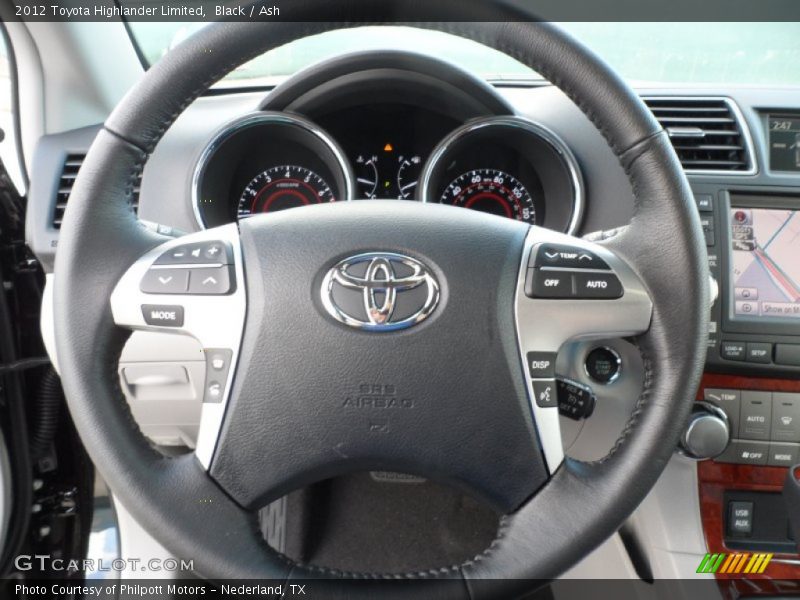Black / Ash 2012 Toyota Highlander Limited