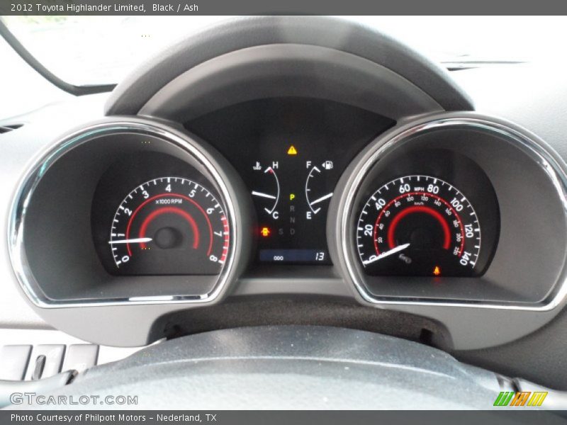 Black / Ash 2012 Toyota Highlander Limited