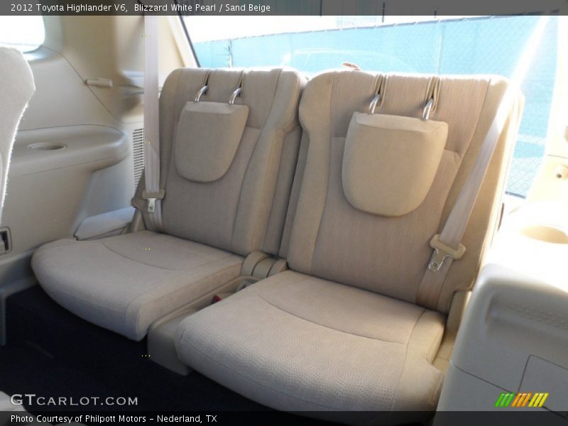 Blizzard White Pearl / Sand Beige 2012 Toyota Highlander V6