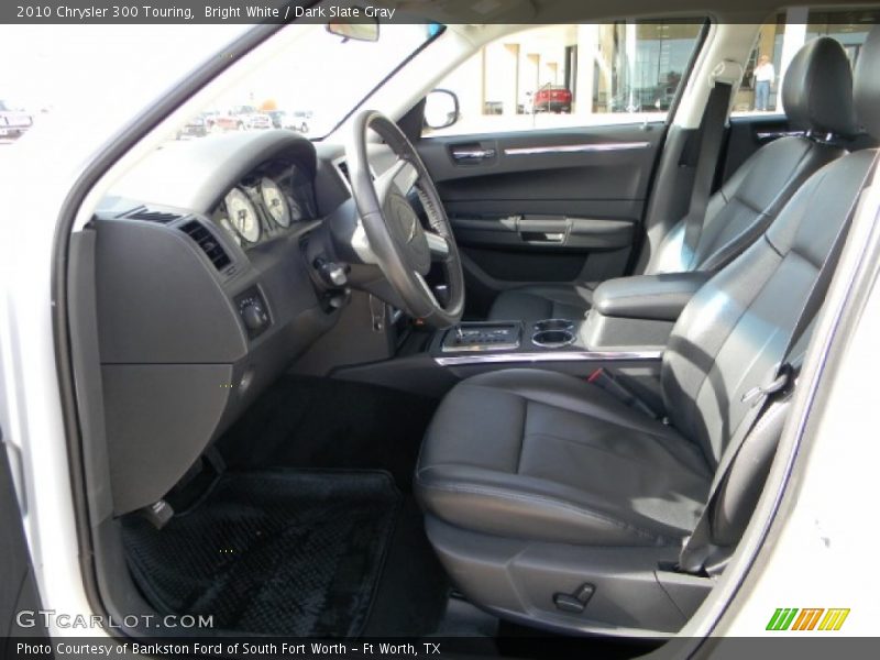 Bright White / Dark Slate Gray 2010 Chrysler 300 Touring