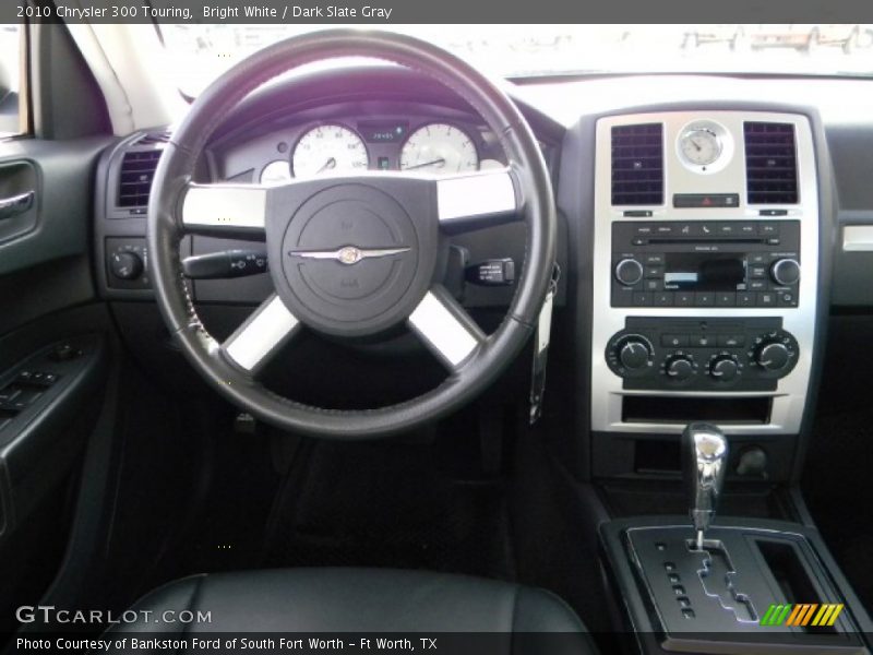 Bright White / Dark Slate Gray 2010 Chrysler 300 Touring