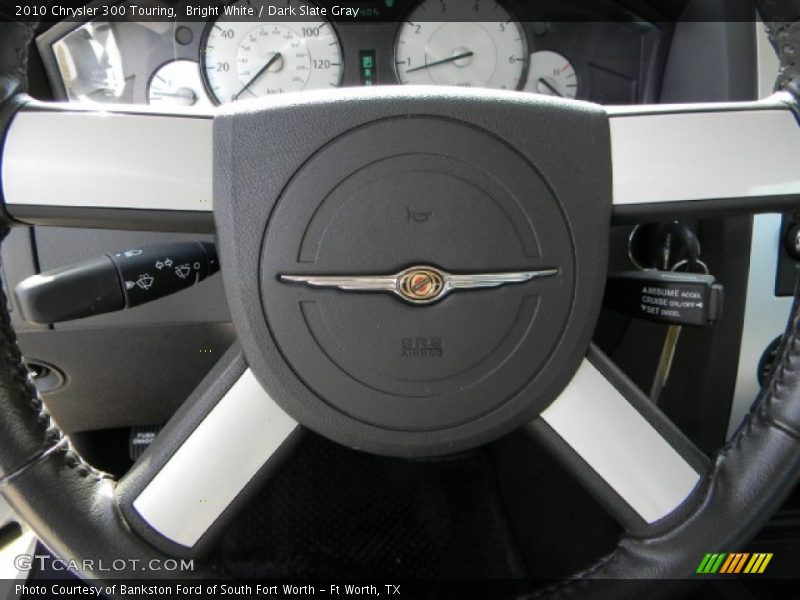 Bright White / Dark Slate Gray 2010 Chrysler 300 Touring