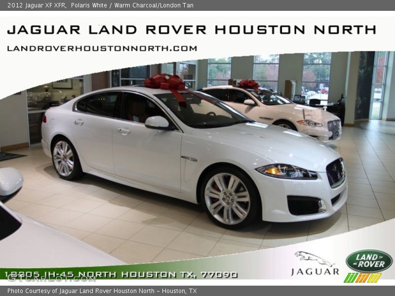 Polaris White / Warm Charcoal/London Tan 2012 Jaguar XF XFR