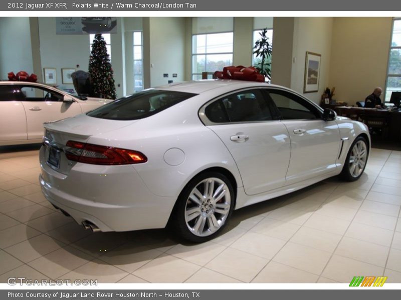 Polaris White / Warm Charcoal/London Tan 2012 Jaguar XF XFR