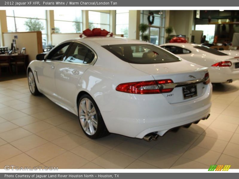 Polaris White / Warm Charcoal/London Tan 2012 Jaguar XF XFR