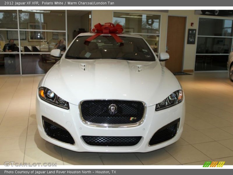 Polaris White / Warm Charcoal/London Tan 2012 Jaguar XF XFR