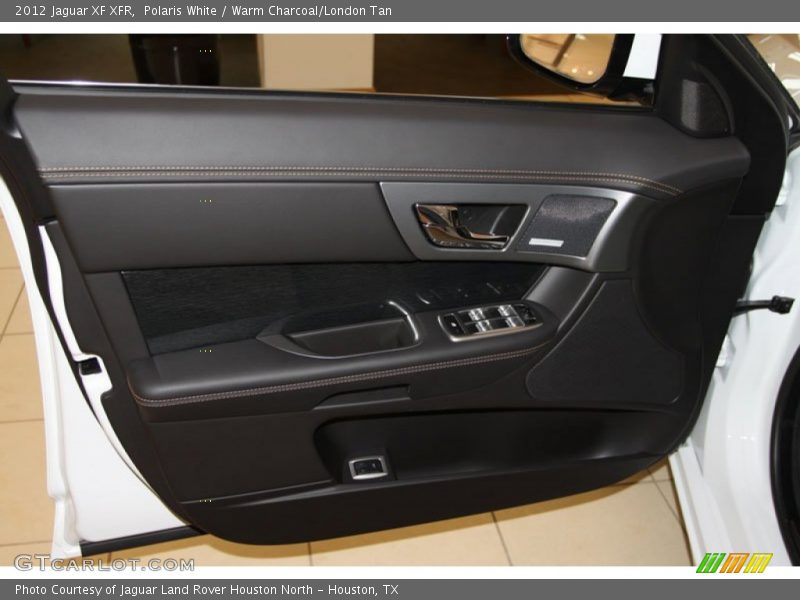 Polaris White / Warm Charcoal/London Tan 2012 Jaguar XF XFR