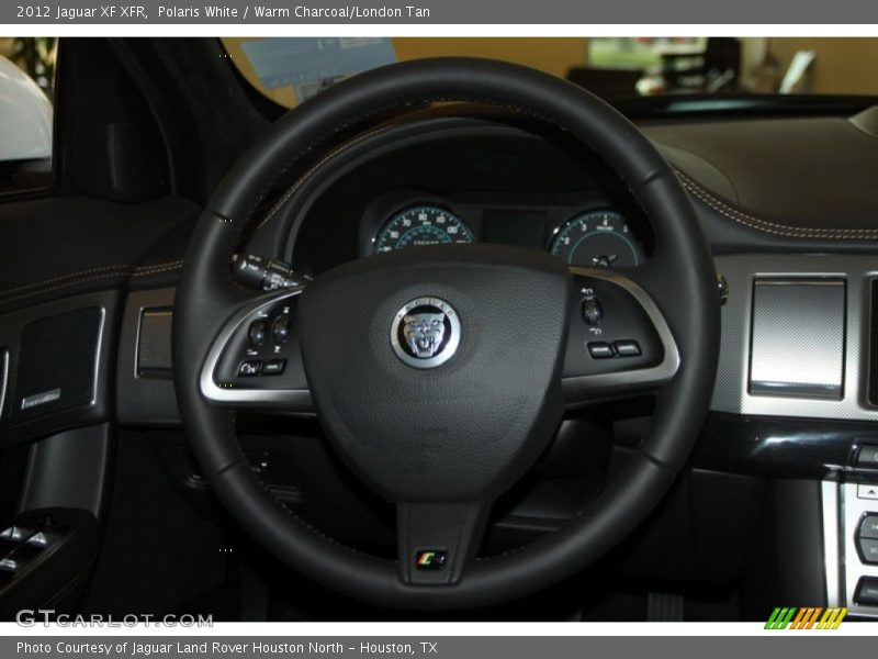 Polaris White / Warm Charcoal/London Tan 2012 Jaguar XF XFR