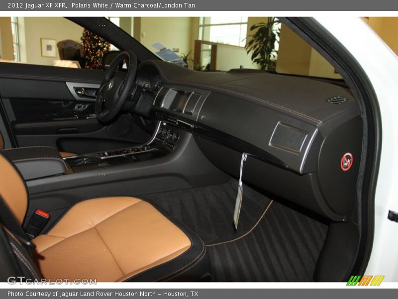 Polaris White / Warm Charcoal/London Tan 2012 Jaguar XF XFR