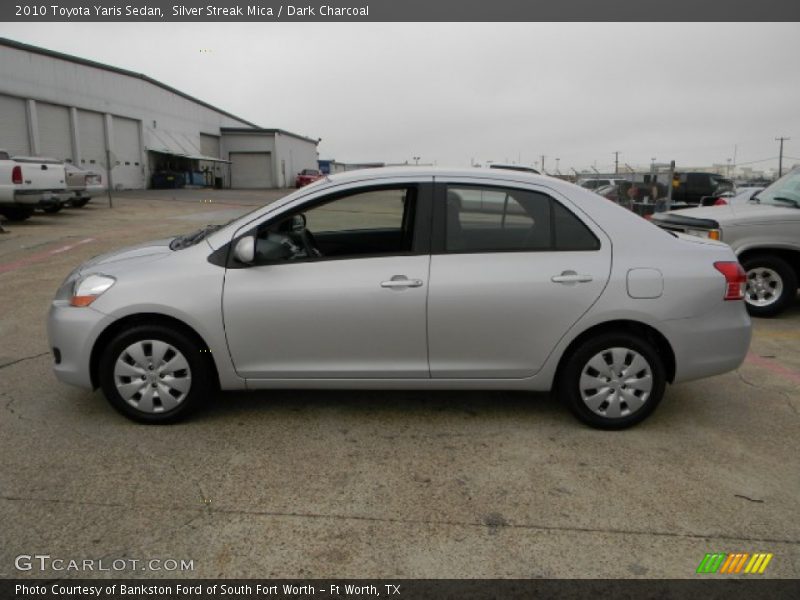 Silver Streak Mica / Dark Charcoal 2010 Toyota Yaris Sedan