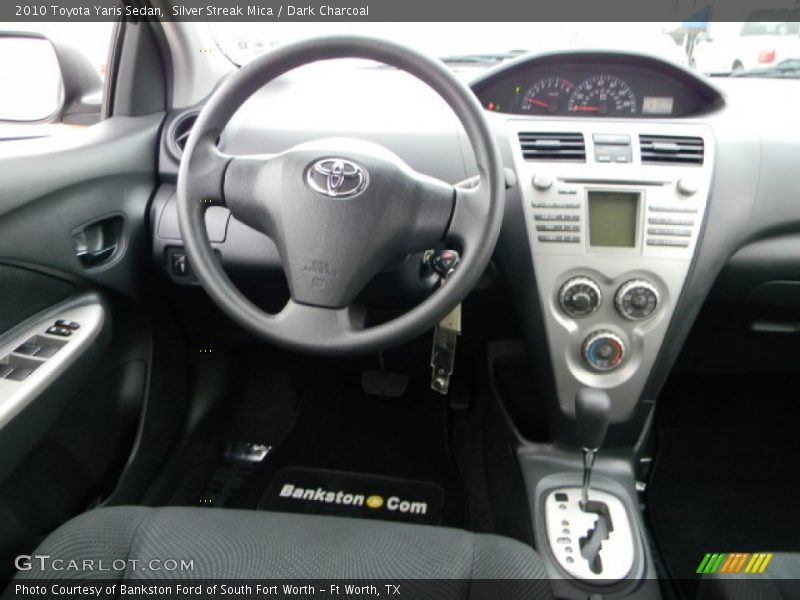 Silver Streak Mica / Dark Charcoal 2010 Toyota Yaris Sedan