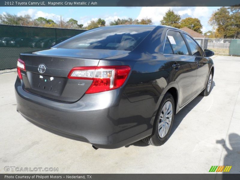 Magnetic Gray Metallic / Ash 2012 Toyota Camry LE