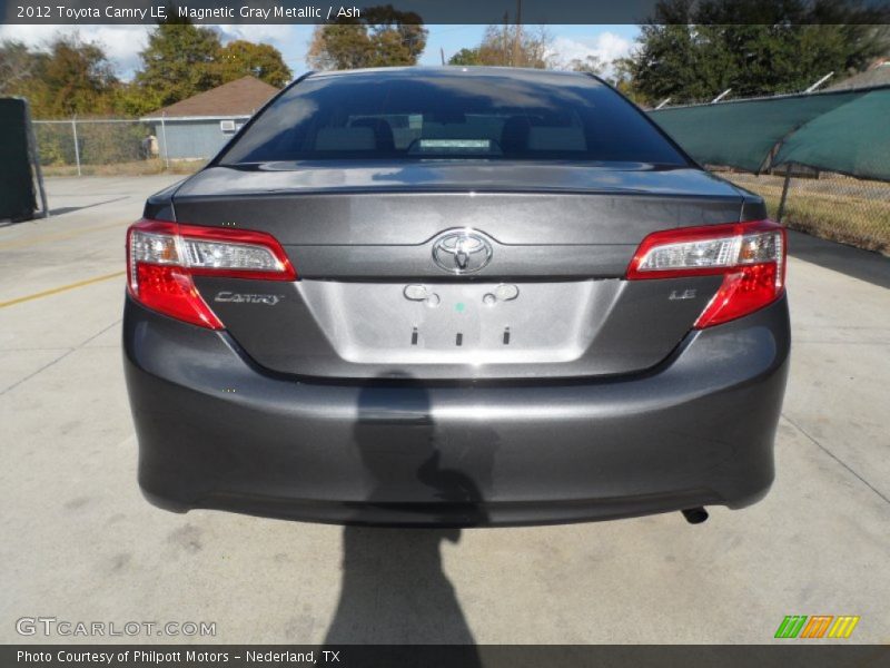Magnetic Gray Metallic / Ash 2012 Toyota Camry LE