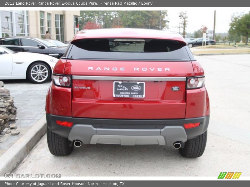 Firenze Red Metallic / Ebony 2012 Land Rover Range Rover Evoque Coupe Pure