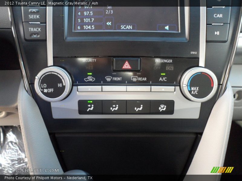 Magnetic Gray Metallic / Ash 2012 Toyota Camry LE