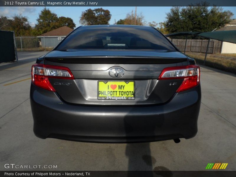Magnetic Gray Metallic / Ivory 2012 Toyota Camry LE