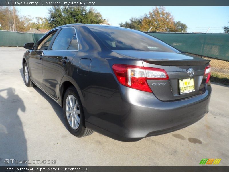 Magnetic Gray Metallic / Ivory 2012 Toyota Camry LE