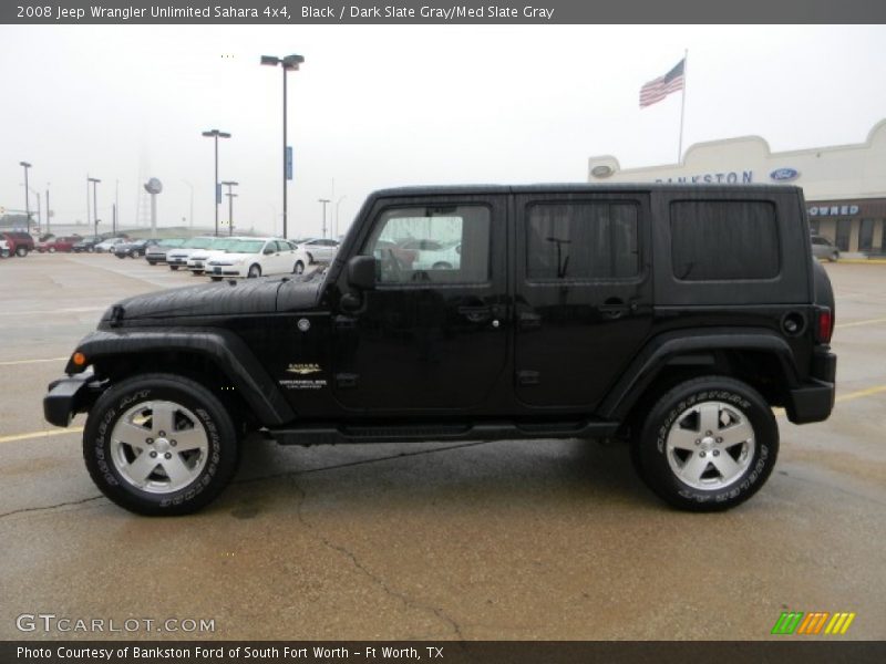 Black / Dark Slate Gray/Med Slate Gray 2008 Jeep Wrangler Unlimited Sahara 4x4