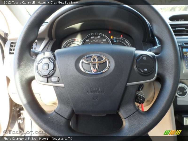 Magnetic Gray Metallic / Ivory 2012 Toyota Camry LE