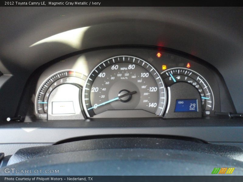 Magnetic Gray Metallic / Ivory 2012 Toyota Camry LE