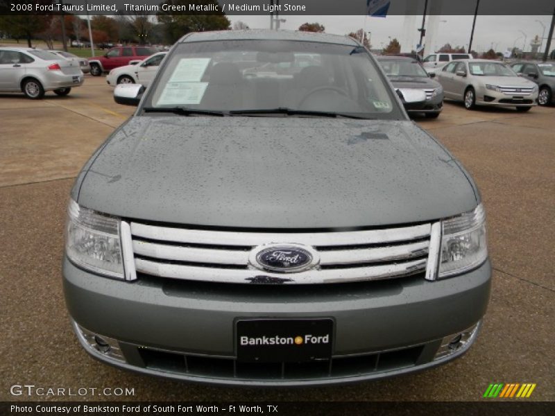 Titanium Green Metallic / Medium Light Stone 2008 Ford Taurus Limited