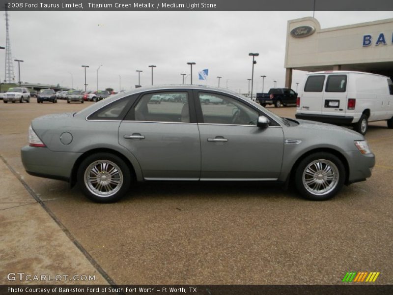 Titanium Green Metallic / Medium Light Stone 2008 Ford Taurus Limited