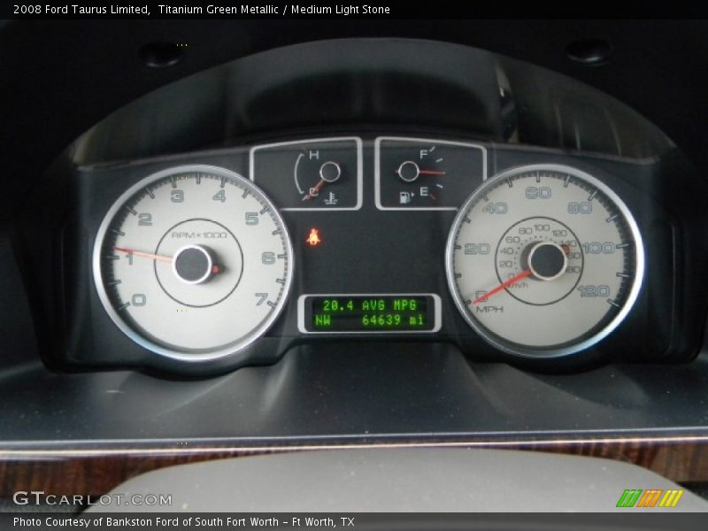 Titanium Green Metallic / Medium Light Stone 2008 Ford Taurus Limited