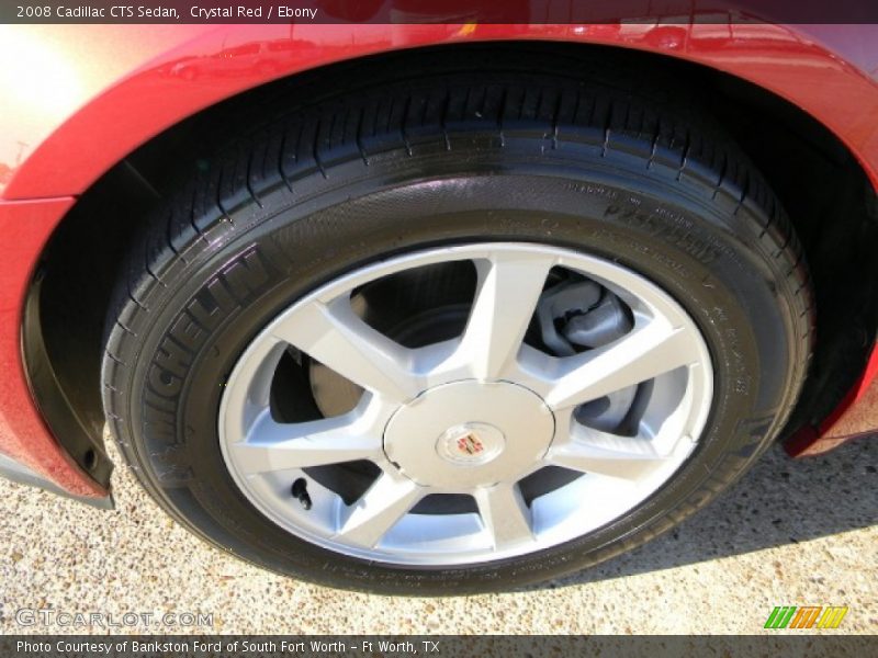 Crystal Red / Ebony 2008 Cadillac CTS Sedan