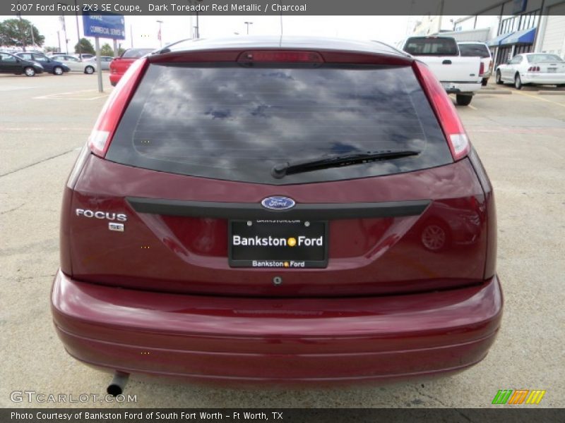 Dark Toreador Red Metallic / Charcoal 2007 Ford Focus ZX3 SE Coupe