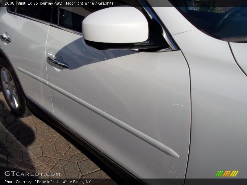 Moonlight White / Graphite 2008 Infiniti EX 35 Journey AWD
