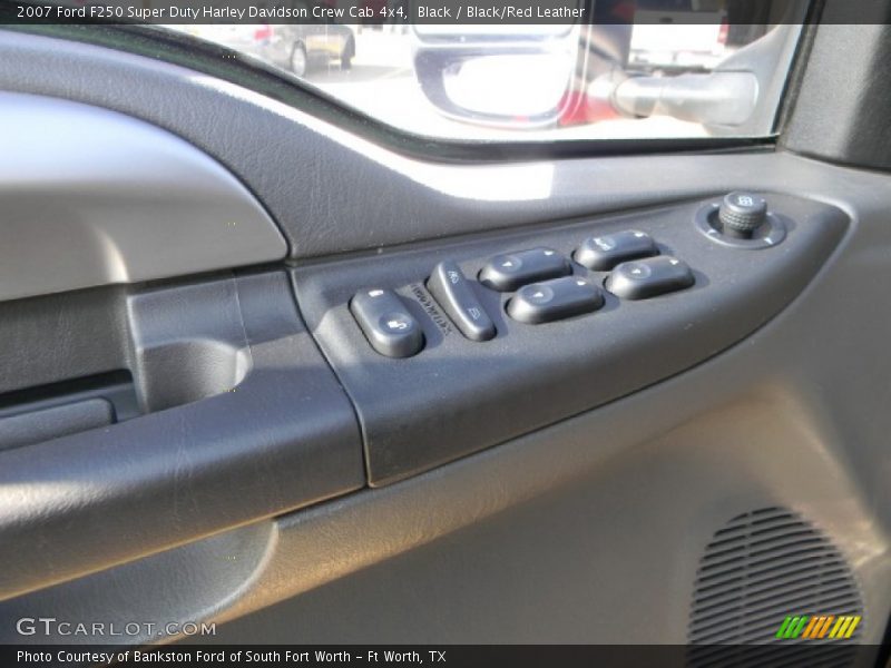 Black / Black/Red Leather 2007 Ford F250 Super Duty Harley Davidson Crew Cab 4x4